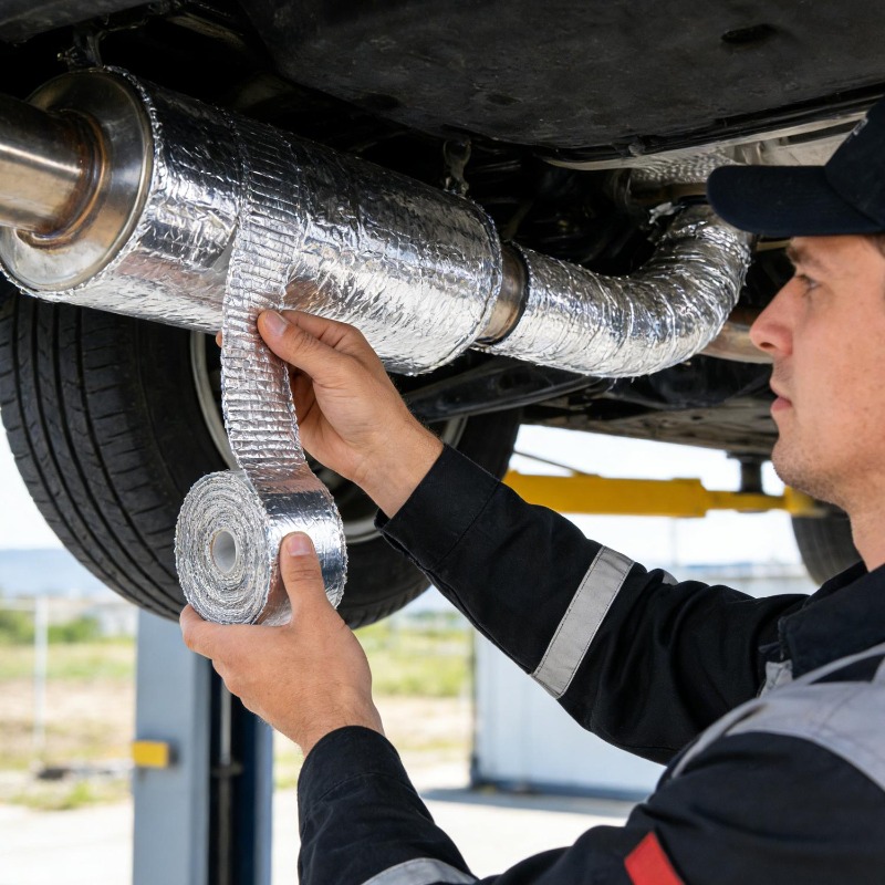 Car Exhaust Pipe Insulation Ta - Exhaust Wrap Titanium review and price