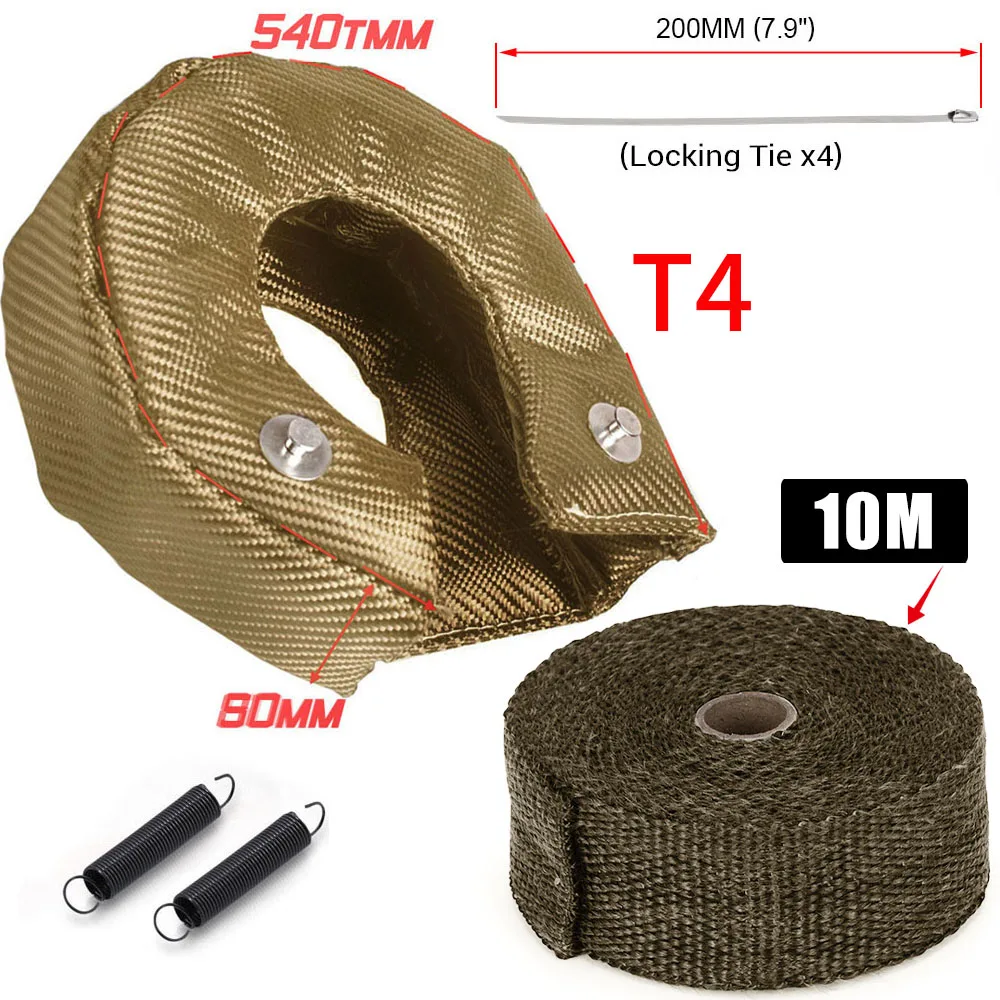 T25 T3 T4 T6 Car Titanium Turb - Exhaust Wrap Titanium review and price