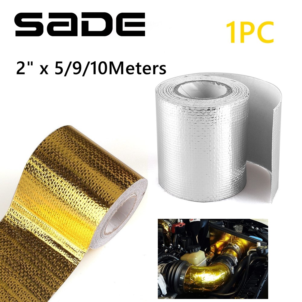 Gold Thermal Exhaust Tape 5/9/ - Exhaust Wrap Titanium review and price