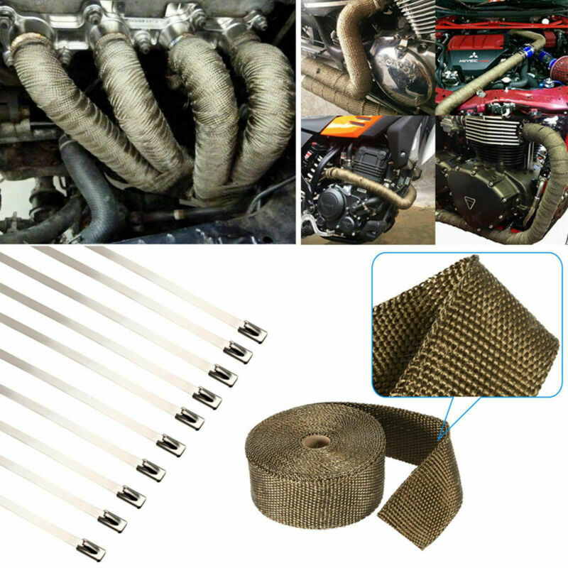 10M Motorcycle Exhaust Systems - Exhaust Wrap Titanium review and price