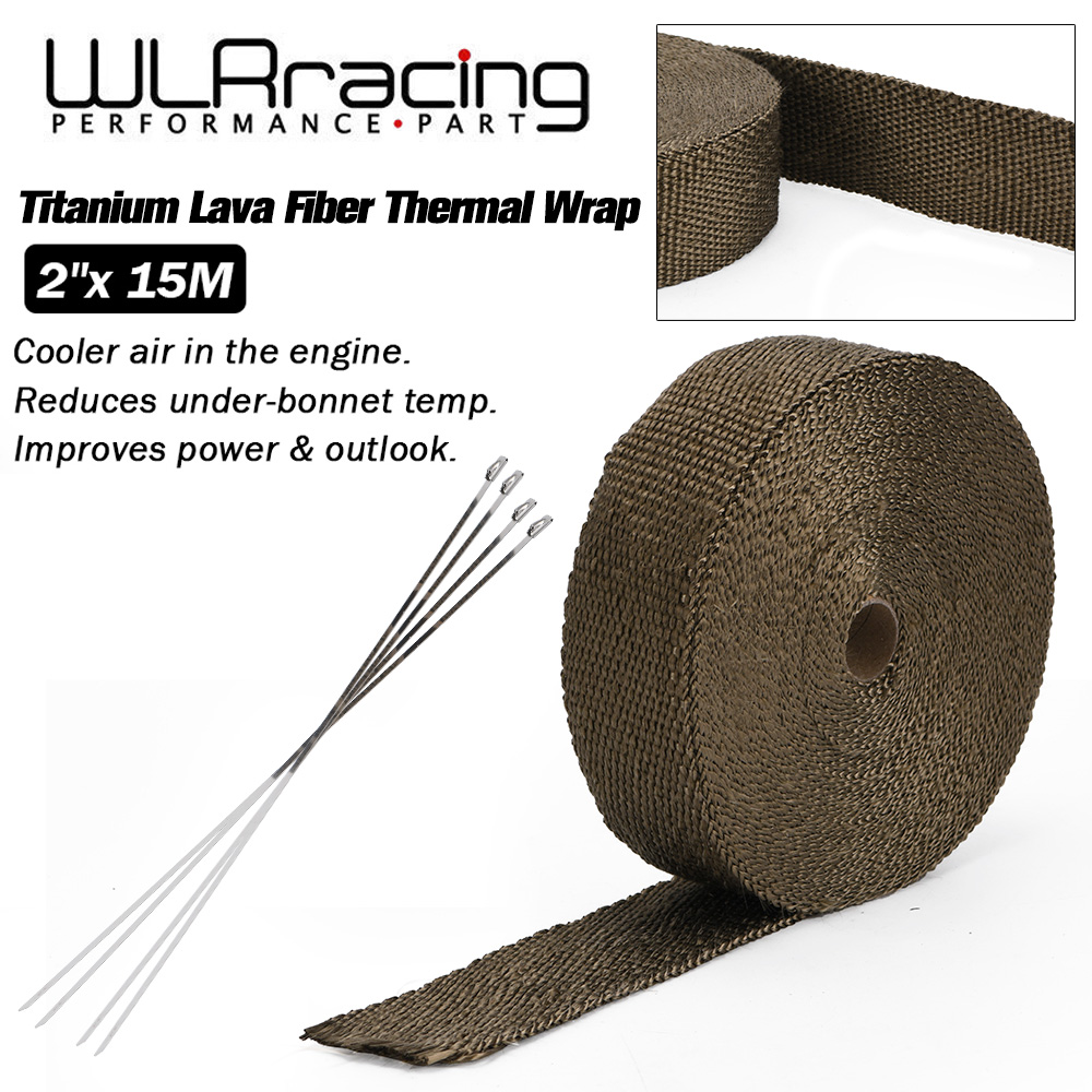WLR RACING - 15M Premium Exhau - Exhaust Wrap Titanium review and price